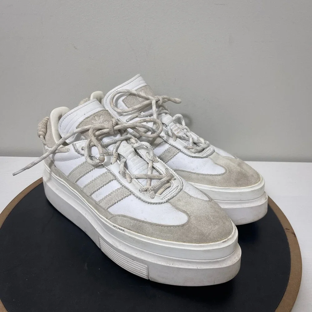 Adidas Ivy Park Super Super Sleek Women 10.5 Platform White Off White Streetwear